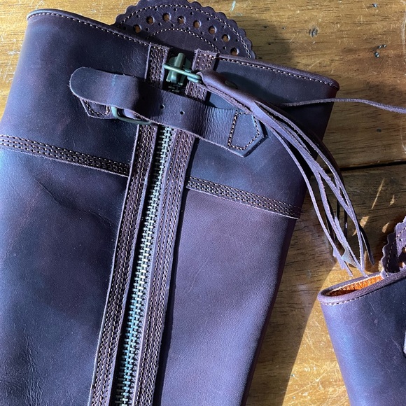 New Penelope Chilvers Leather Tassel Riding Boot Conker Brown 40 Kate Middleton - Picture 5 of 13